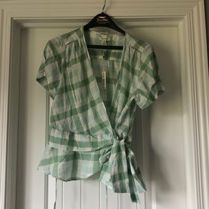 Max Studio wrap front blouse